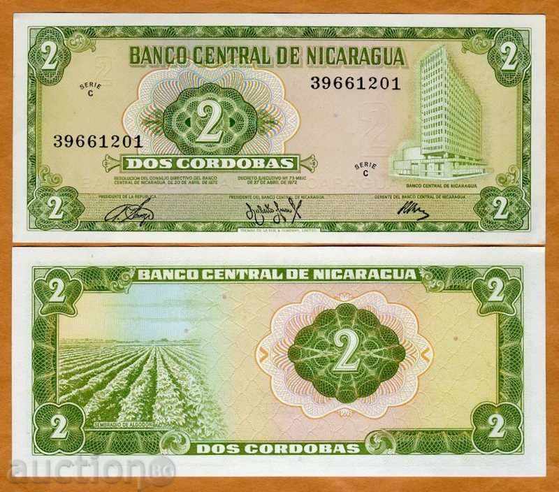 +++ Nicaragua 2 CORDOBA P 121 1972 UNC +++