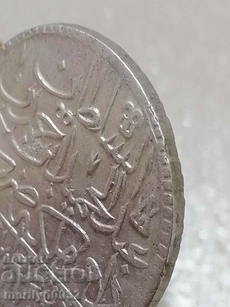 Ottoman silver coin 465/1000 Abdul Hamid 1st 1187/11 - 5 Ottoman silver coin 465/1000 Abdul Hamid 1st 1187/11 - 5