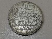 Ottoman silver coin 465/1000 Abdul Hamid 1st 1187/15