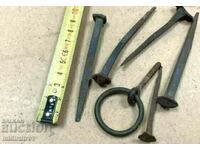 Antique Wrought Iron Nails Lot
