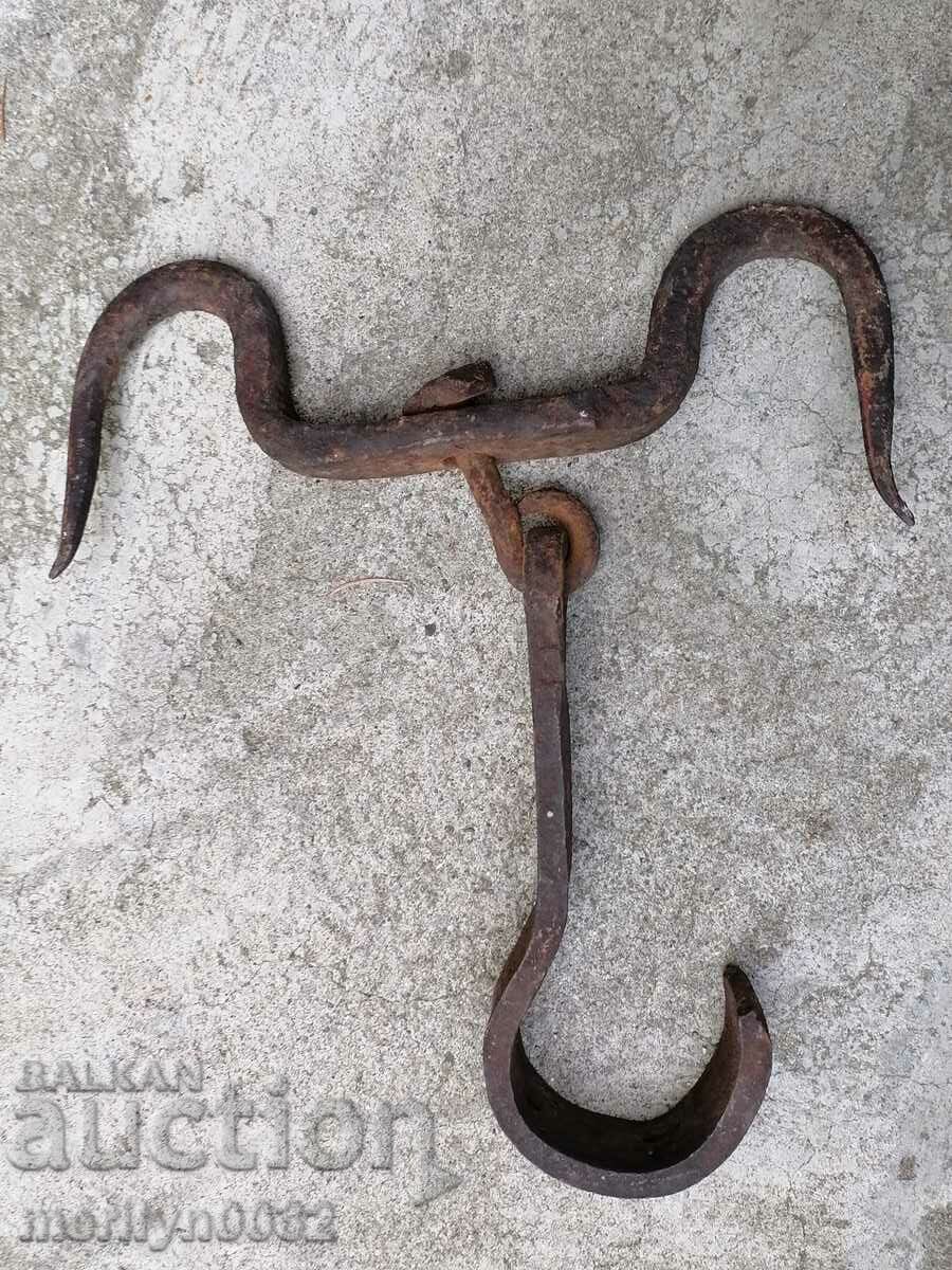 Αρχαία πλαστά άγκιστρο για εκδορά διπλό γάντζο - 5 Αρχαία πλαστά άγκιστρο για εκδορά διπλό γάντζο - 5