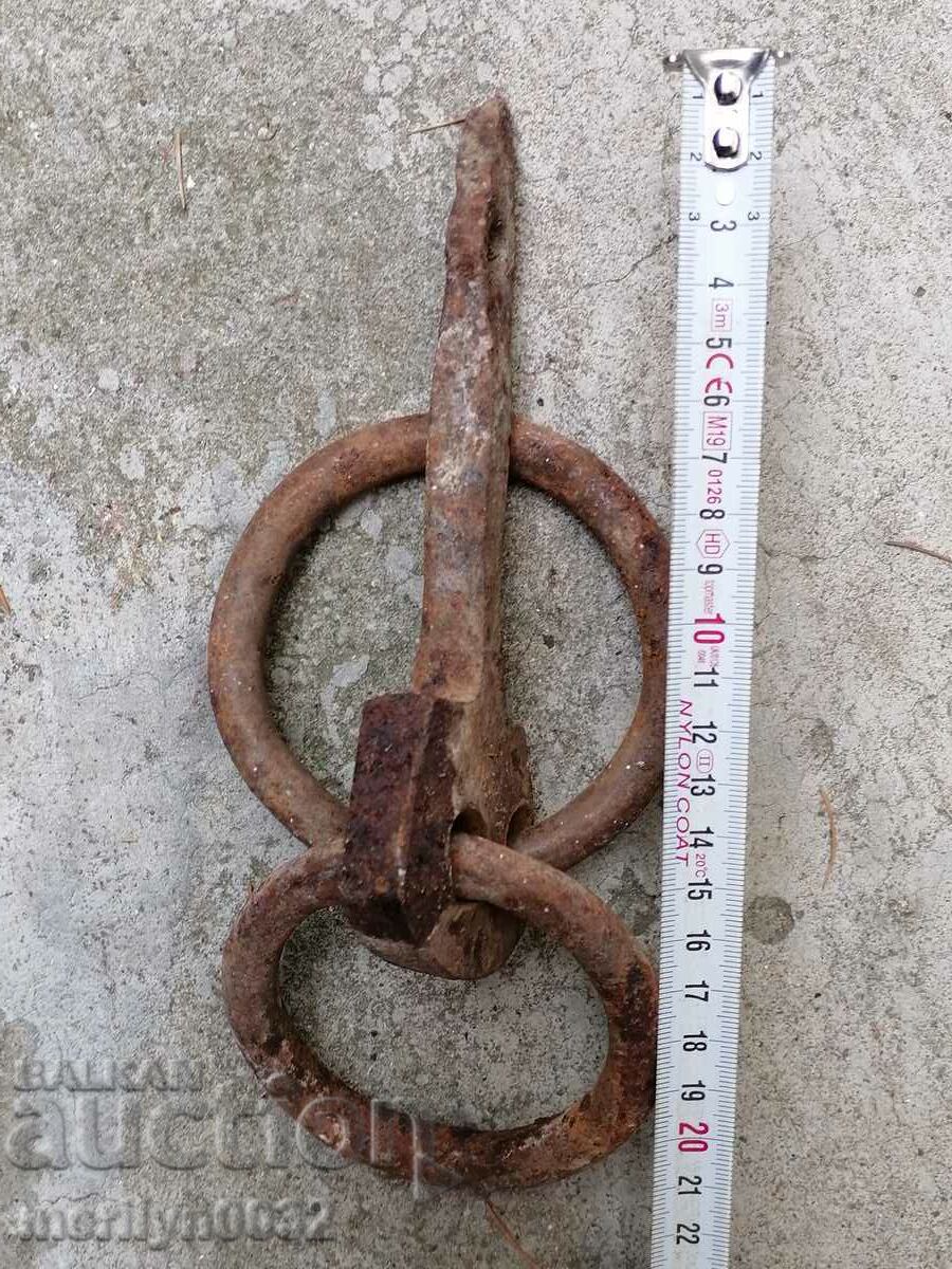 Metal rings, wrought iron for a wagon - 5 Metal rings, wrought iron for a wagon - 5