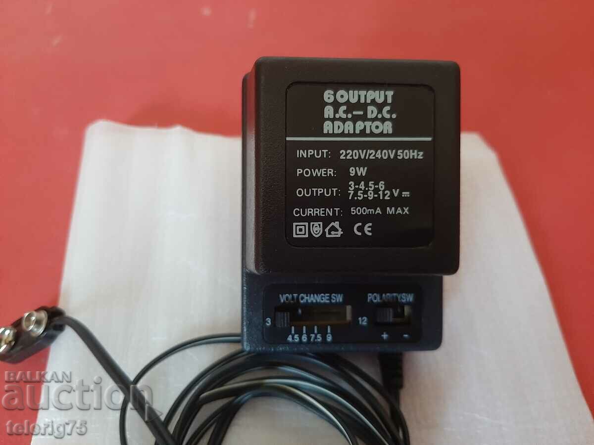 Voltage adapter -220V/3-4.5-6-7.5-9-12V with price 15.00 BGN | € 7.67 Voltage adapter -220V/3-4.5-6-7.5-9-12V with price 15.00 BGN | € 7.67
