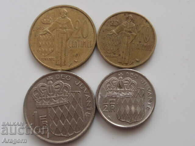 лот монети Монако 1962-1975