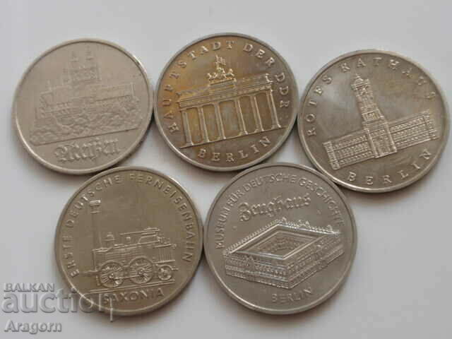 lot of 12 GDR jubilee coins - 6 lot of 12 GDR jubilee coins - 6