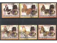 Клеймовани марки  Фауна Пеперуди 2007 от  Джибути