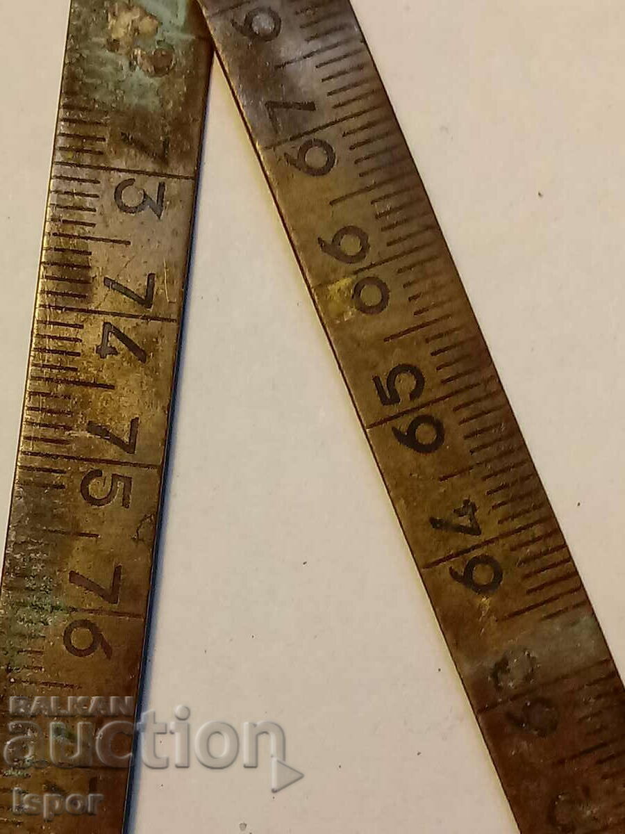 Bronze folding meter XVIII-XIX century with price 40.00 BGN | € 20.45 Bronze folding meter XVIII-XIX century with price 40.00 BGN | € 20.45