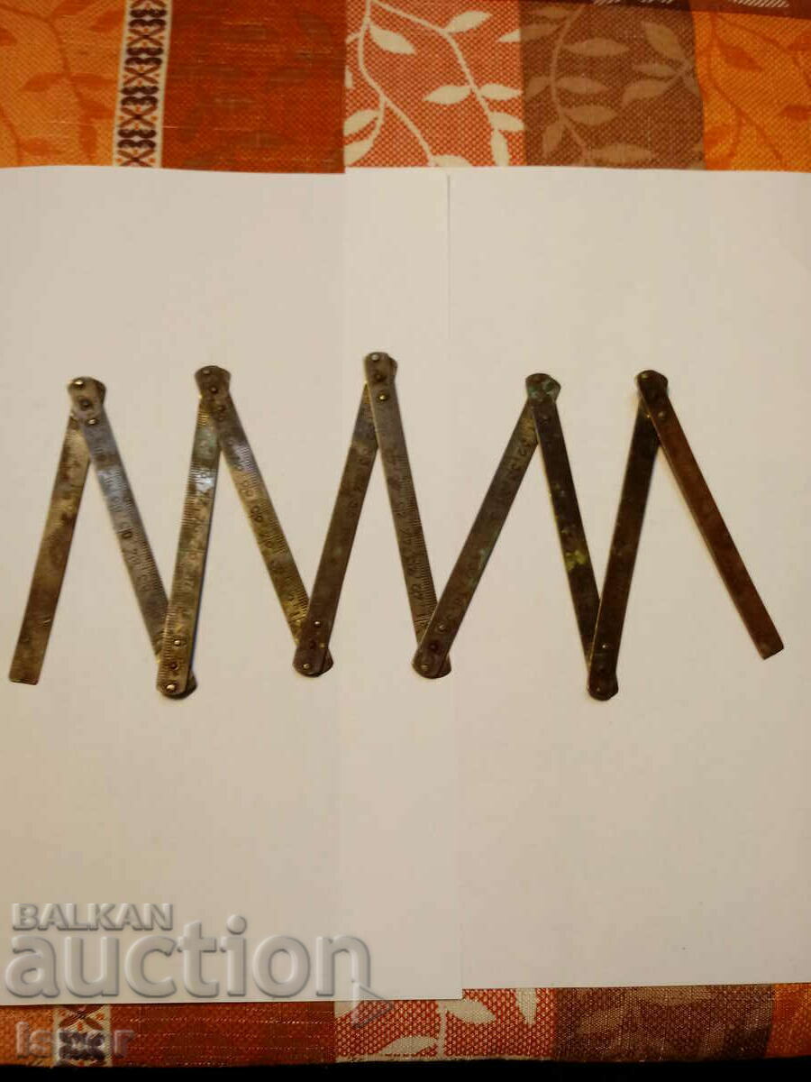 Bronze folding meter XVIII-XIX century Bronze folding meter XVIII-XIX century