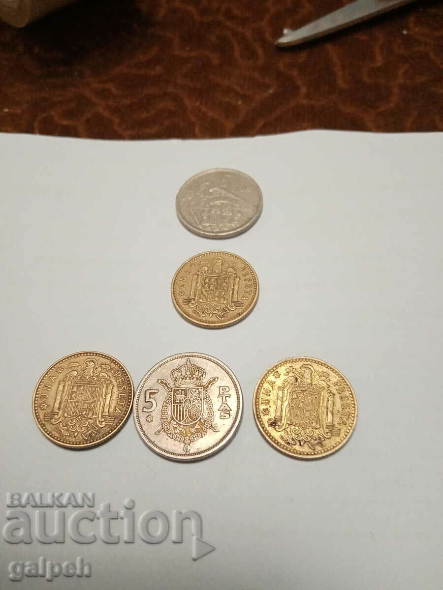 LOT OF COINS SPAIN 1957,66,75 - 5 pcs. - BGN 1.50 with price 1.50 BGN | € 0.77 LOT OF COINS SPAIN 1957,66,75 - 5 pcs. - BGN 1.50 with price 1.50 BGN | € 0.77