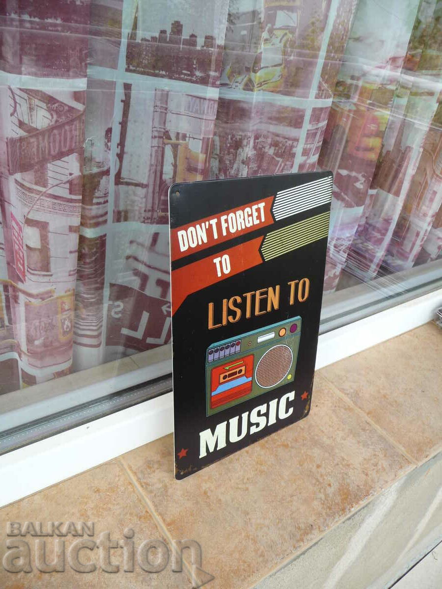 Don't forget to listen to music cassette tape metal ta with price 18.00 BGN | € 9.20 Don't forget to listen to music cassette tape metal ta with price 18.00 BGN | € 9.20