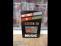 Don't forget to listen to music cassette tape metal ta