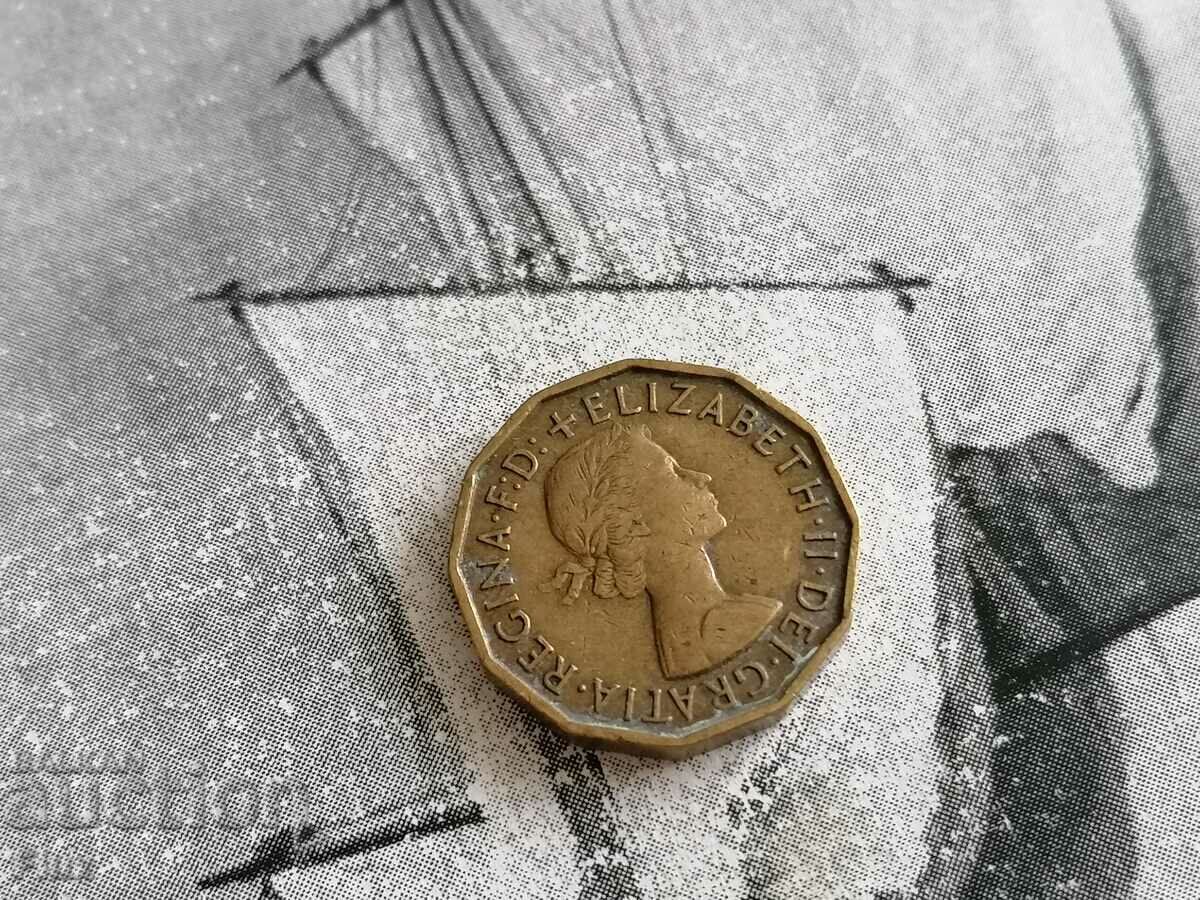 Coin - UK - 3 pence | 1957 with price 1.75 BGN | € 0.89 Coin - UK - 3 pence | 1957 with price 1.75 BGN | € 0.89