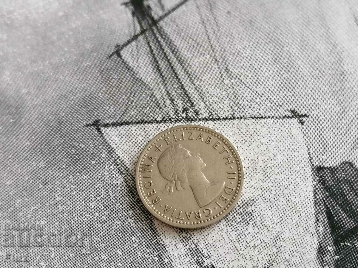 Coin - United Kingdom - 6 pence 1963 with price 1.75 BGN | € 0.89