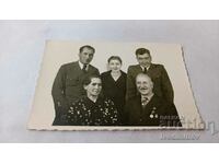 Photo Tryavna Men, women and a doctor with a medal and badge 1938