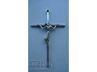Large Antique Silver Cross -