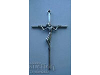 Large Antique Silver Cross -