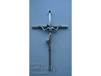 Large Antique Silver Cross -