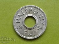 1/2 penny 1954 Fiji Unc Rare