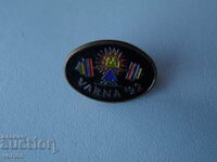 Badge: Weightlifting competition, Varna 1992