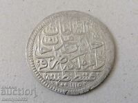 Moneda otomană de argint 465/1000 Mustafa al II-lea 1115
