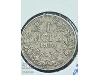 1 BGN 1910 argint