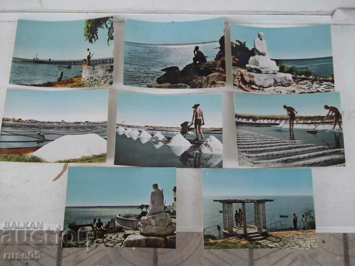 Lot of 8 pcs. cards from the city of Pomorie