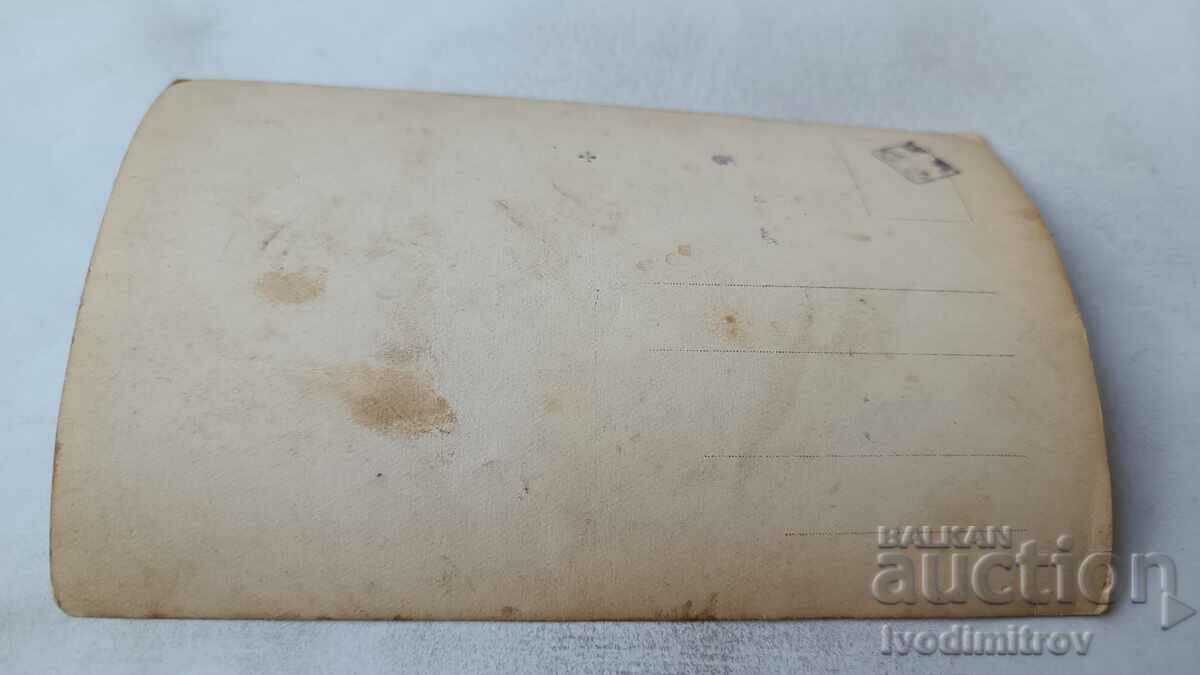 Photo Varna Man and woman with boat BELOSLAV in the sea 1927 with price 3.45 BGN | € 1.76