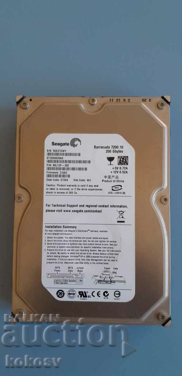 Хард диск HDD Seagate ST3200820AS Barracuda 7200.10 200GB