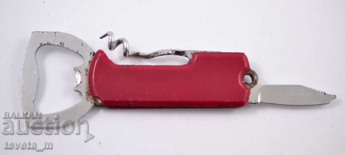 Corkscrew with opener and knife with price 1.00 BGN | € 0.51