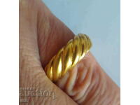 Solid ring - silver .925 with gold plating - TCHIBO Germany