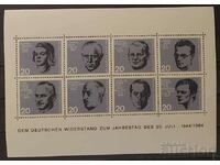 Germania 1964 Bloc Personalități MNH