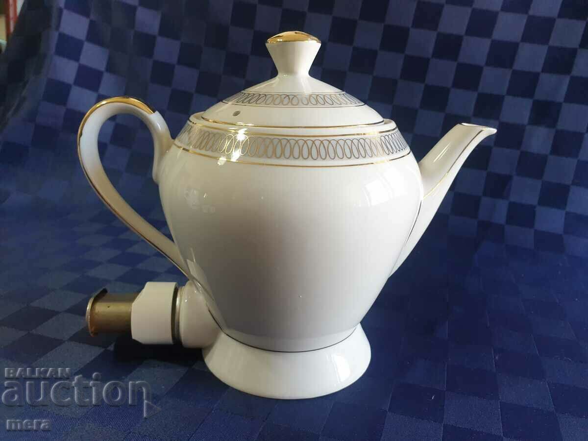 Porcelain electric German kettle, teapot