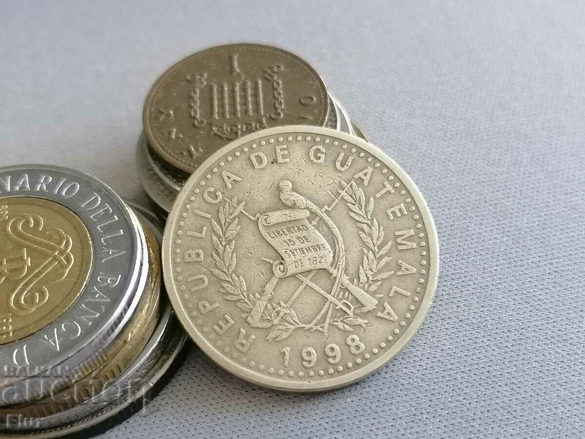 Coin - Guatemala - 25 centavos | 1998 with price 5.25 BGN | € 2.68 Coin - Guatemala - 25 centavos | 1998 with price 5.25 BGN | € 2.68