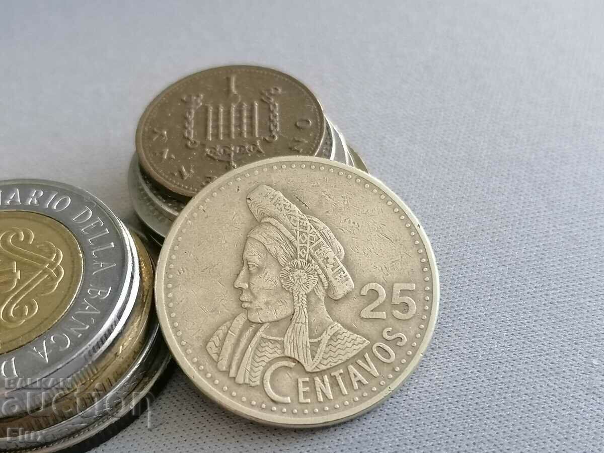 Monedă - Guatemala - 25 centavos | 1998