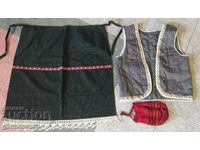 Waistcoat, apron and authentic bag