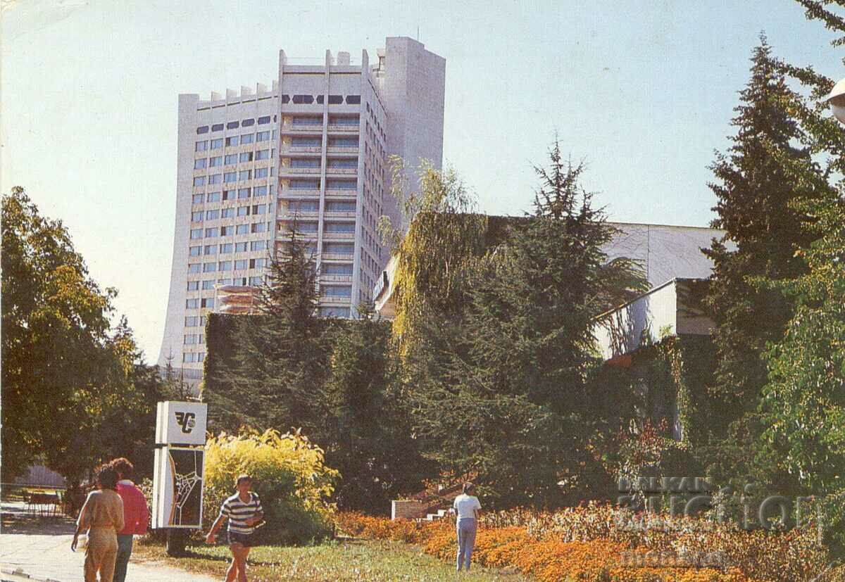 Old card - Albena, Hotel "Dobrudzha"