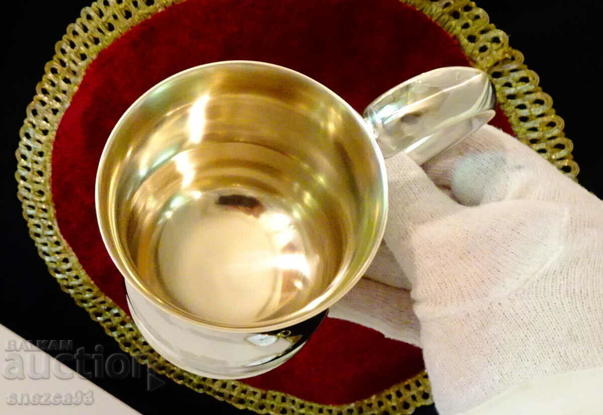 Silver-plated mug, Sheffield England - 5 Silver-plated mug, Sheffield England - 5