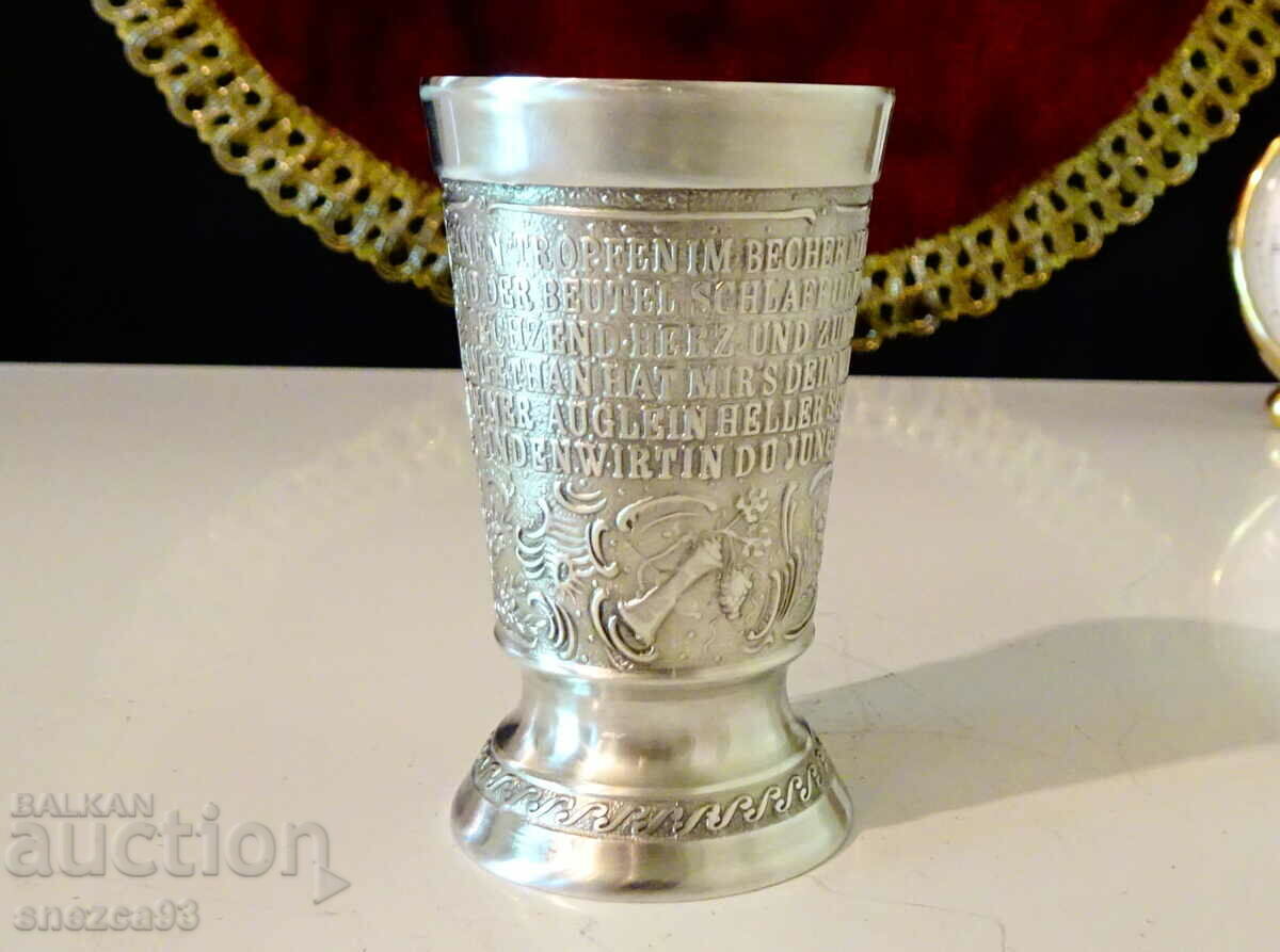 Delivery of Tin cup "Die Lindenwirtin" Delivery of Tin cup "Die Lindenwirtin"