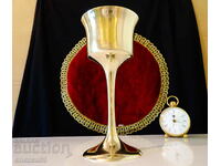 Magnificent bronze goblet 21 cm., 460 g.