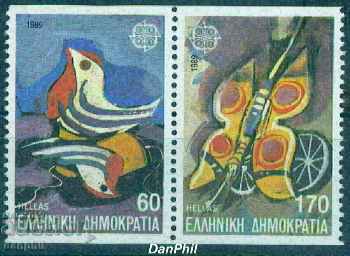 Ελλάδα 1989 Ευρώπη CEPT (**) καθαρό, χωρίς σφραγίδα - Γ Ελλάδα 1989 Ευρώπη CEPT (**) καθαρό, χωρίς σφραγίδα - Γ