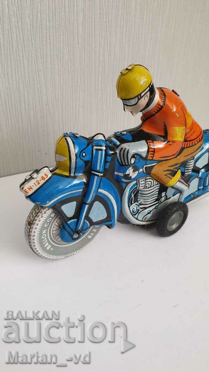 OLD TIN TOY MOTORCYCLE - 5 OLD TIN TOY MOTORCYCLE - 5