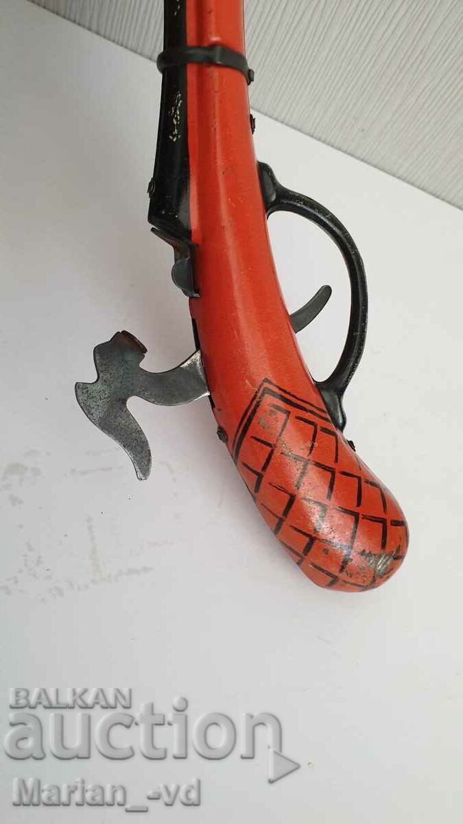 Стара ламаринена играчка пистолет - 5 Стара ламаринена играчка пистолет - 5