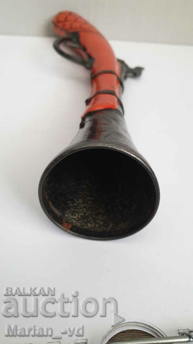 Стара ламаринена играчка пистолет - 7 Стара ламаринена играчка пистолет - 7