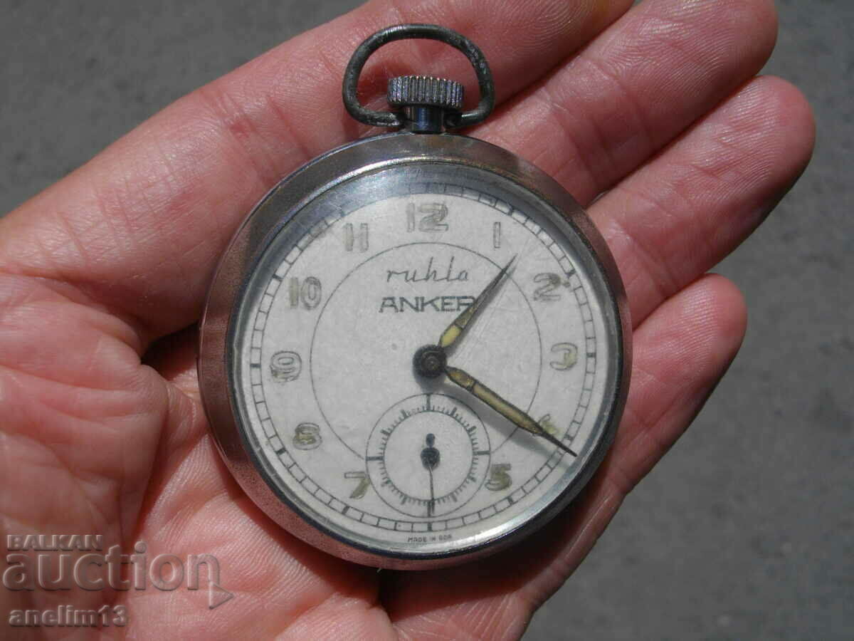 Licitație UMF RUHLA ANKER CEAS DE BUZUUNAR DE COLECȚIE