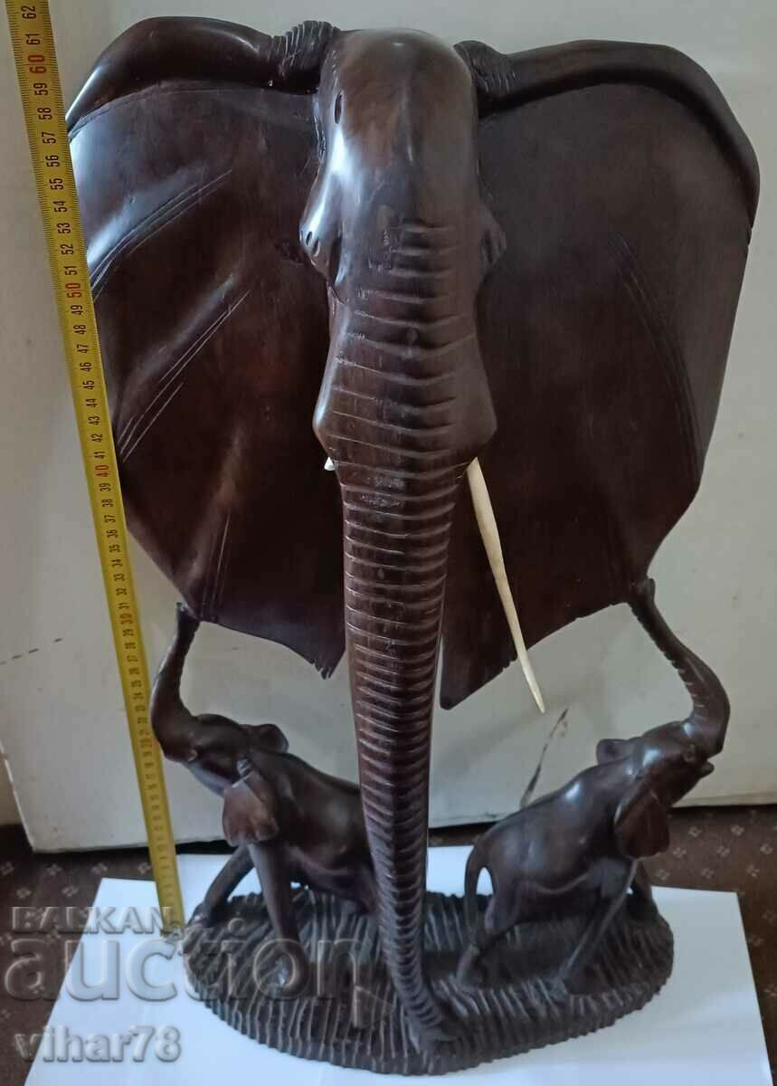 WOODEN FIGURE OF ELEPHANTS with price 159.99 BGN | € 81.80 WOODEN FIGURE OF ELEPHANTS with price 159.99 BGN | € 81.80