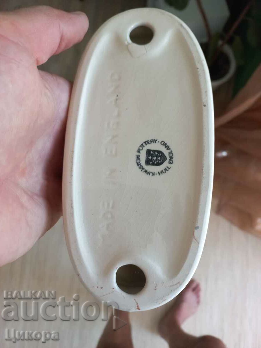 UNIQUE PORCELAIN DOG FIGURE STATUETTE - 5