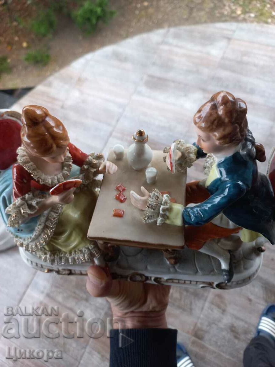 Auction UNIQUE PORCELAIN COMPOSITION FIGURE STATUETTE Auction UNIQUE PORCELAIN COMPOSITION FIGURE STATUETTE