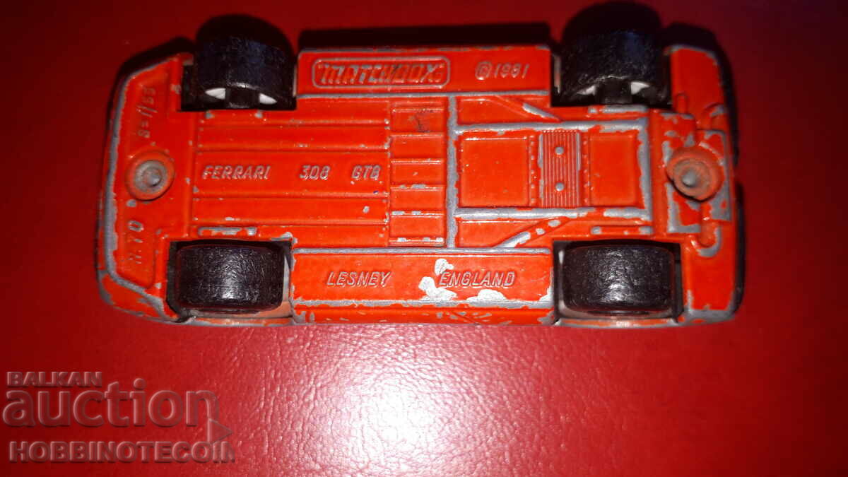 MATCHBOX ENGLAND MATCHBOX ENGLAND C 1981 FERARI 308 GTB N 70 - 5 MATCHBOX ENGLAND MATCHBOX ENGLAND C 1981 FERARI 308 GTB N 70 - 5