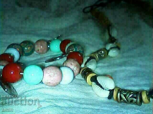 Delivery of a beautiful marine necklace is a natural coral turquoise bracelet