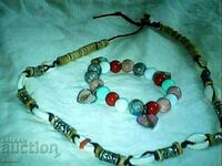 a beautiful marine necklace is a natural coral turquoise bracelet